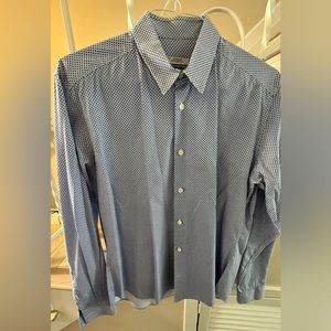 Authentic Gianni Versace Collection Men’s Dot Pattern Slim Shirt 43/17 EU/US